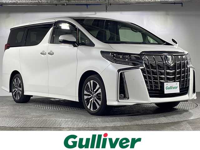 トヨタ アルファード S Cパッケージ 沖縄県 2022(令4)年 4.5万km ホワイトパールクリスタルシャイン 県外仕入　/禁煙車　/純正９インチナビ　/サンルーフ　/純正フリップダウンモニター　/両側パワースライドドア　/プリクラッシュセーフティ　/パワーバックドア　/追従クルーズコントロール/前後ドライブレコーダー　/電動リアゲート/クリアランスソナー/シートベンチレーション/ステアリングヒーター/ステアリングリモコン/レザーシート