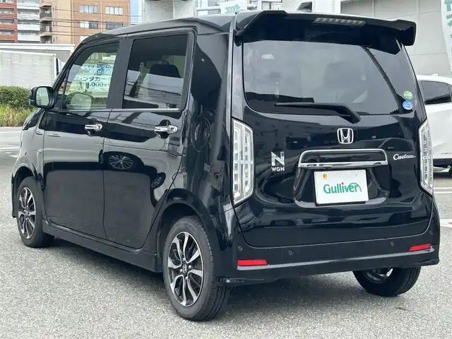 ホンダ Ｎ ＷＧＮ カスタム L ホンダセンシング 福岡県 2021(令3)年 4.5万km クリスタルブラックパール 社外ナビ（VXM-214VFi）/（AM/FM/BT/CD/DVD/フルセグTV）/クルーズコントロール/バックカメラ/ドライブレコーダー/運転席シートヒーター/クリアランスソナー/ETC/プッシュスタート/USB入力端子/純正14インチアルミホイール/純正フロアマット/ステアリングスイッチ/オートライト/レーンキープアシスト/衝突被害軽減システム/ドアバイザー/スペアキー×１/取扱説明書/保証書