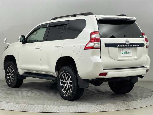 トヨタ ランドクルーザー プラド TX Lパッケージ 道央・札幌 2017(平29)年 4万km ホワイトパールクリスタルシャイン ・４ＷＤ/・サンルーフ/・寒冷地仕様/・純正ナビ/・BT/CD/AM/FM/・フルセグTV/・バックカメラ/・ダウンヒルアシスト/・ＭＴモード/・パワーシート/・シートヒーター/・レザーシート/・純正フロアマット/・ドライブレコーダー/・ＥＴＣ/・クルーズコントロール/・ＬＥＤヘッドライト/・オートライト/・オートエアコン/・社外エンジンスターター/・