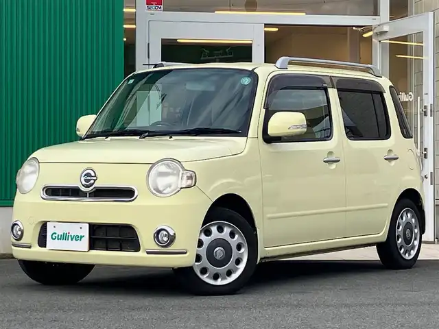 ダイハツ ミラ ココア プラスX 静岡県 2013(平25)年 8.4万km コットンアイボリー ＳＤナビ/バックカメラ/盗難防止装置/ルーフレール/パワーステアリング/パワーウィンドウ/アイドリングストップ/オートエアコン/リモコンキー/スペアキー１本/純正フロアマット/Ｗエアバッグ/ＡＢＳ