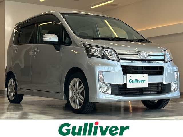 ダイハツ ムーヴ カスタム RS 岐阜県 2013(平25)年 4.9万km ブライトシルバーメタリック 純正7インチナビ/プッシュスタート/ウィンカーミラー/フォグ/スマートキー/キセノンヘッドライト/純正アルミホイール/オートライト/取説/BIuetooth/バックモニター/フルセグ/純正マット