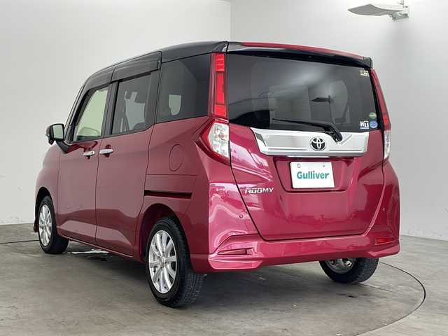 トヨタ ルーミー カスタムG S 兵庫県 2018(平30)年 7.6万km ブラックマイカ/マゼンダベリーメタリック ・純正ナビ/Bluetooth/CD/SD//・バックカメラ/・クルーズコントロール/・スマートアシスト/・アイドリングストップ/・前席シートヒーター/・LEDオートライト/・LEDフォグランプ/・純正アルミホイールタイヤ預かり込/・両側パワースライドドア/・ツートンルーフ/・純正ドライブレコーダー