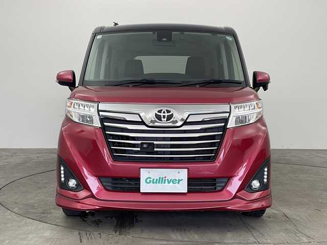 トヨタ ルーミー カスタムG S 兵庫県 2018(平30)年 7.6万km ブラックマイカ/マゼンダベリーメタリック ・純正ナビ/Bluetooth/CD/SD//・バックカメラ/・クルーズコントロール/・スマートアシスト/・アイドリングストップ/・前席シートヒーター/・LEDオートライト/・LEDフォグランプ/・純正アルミホイールタイヤ預かり込/・両側パワースライドドア/・ツートンルーフ/・純正ドライブレコーダー