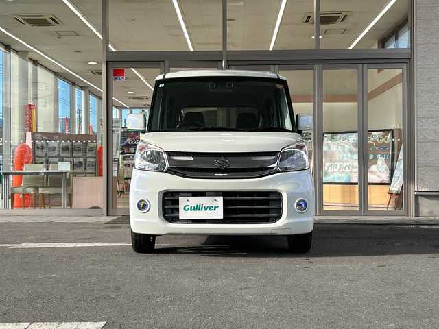 スズキ スペーシア G リミテッド 埼玉県 2017(平29)年 8.7万km クリスタルホワイトP ワンオーナー/スズキセーフティサポート/ ・衝突被害軽減ブレーキ（デュアルセンサーブレーキサポート）/ ・誤発進抑制機能/ ・車線逸脱警報/ ・ハイビームアシスト/ ・後退時ブレーキサポート/スズキ純正パナソニックメモリーナビゲーション(CN-E203Z)/AM/FM/CD/USB/ワンセグＴＶ/左側パワスライドドア/運転席シートヒーター/フォグランプ/社外１４インチアルミホイール/ライトレベライザー/ドアバイザー/スペアキー１ヶ/保証書/取扱説明書