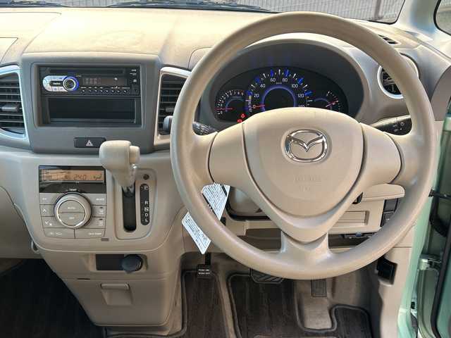 マツダ フレアワゴン XG 広島県 2015(平27)年 1.7万km フォレストアクアM 禁煙/社外オーディオ（クラリオンCZ109）/電動格納ミラー/スマートキー/プッシュスタート/スペアキー/アイドリングストップ/ヘッドライトレベライザー/純正フロアマット/純正ドアバイザー/Wエアバック