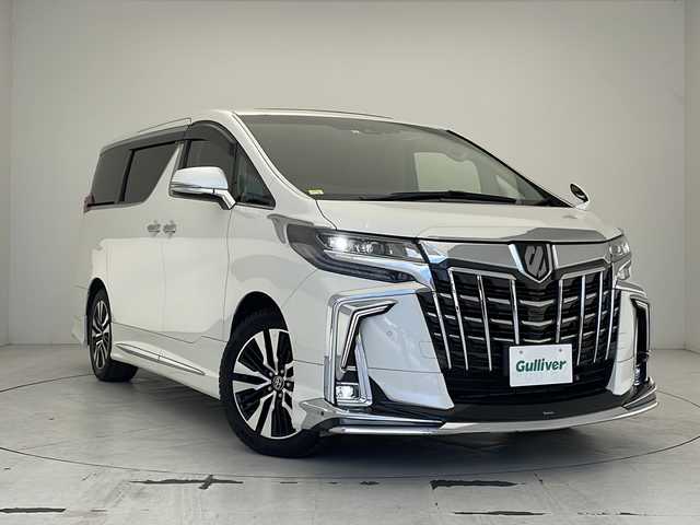 トヨタ アルファード S Cパッケージ 沖縄県 2023(令5)年 3.5万km ホワイトパールクリスタルシャイン モデリスタエアロ（フロント・サイド・リア）/純正ディスプレイオーディオ/レーダークルーズコントロール/デジタルインナーミラー/ビルトインETC/レザーシート/前席シートヒーター/前席エアシート/パワーシート/ステアリングヒーター/ツインムーンルーフ/前方ドライブレコーダー/ヘッドライト/フォグランプ