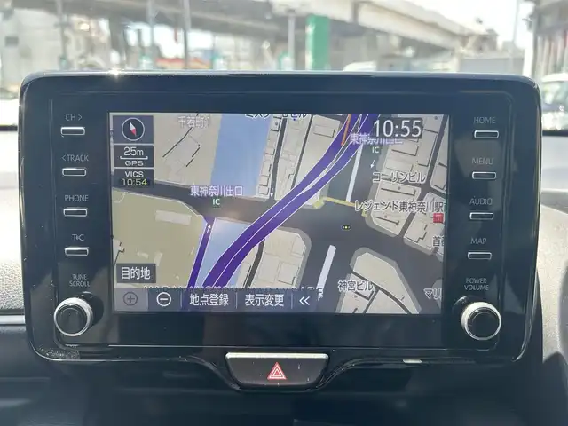 トヨタ ヤリス ハイブリッド G 神奈川県 2020(令2)年 3.3万km ダークブルーマイカM ワンオーナー/純正ナビ/BT/フルセグTV/クルーズコントロール追従機能付き/レーントレーシングアシスト/ロードサインアシスト/プリクラッシュセーフティ/パーキングサポートブレーキ/クリアランスソナー/バック/サイド/フロンカメラ/イモビライザーシステム/T-Connect/先行車発信告知機能/サイド/カーテンエアバック/TOYOTA AUTO ALARM/前後ドラレコ/ETC/オールオートパワーウィンドウ/集中ドアロック/USB付/ウィンカーミラー/スペアタイヤ/保証書/取説
