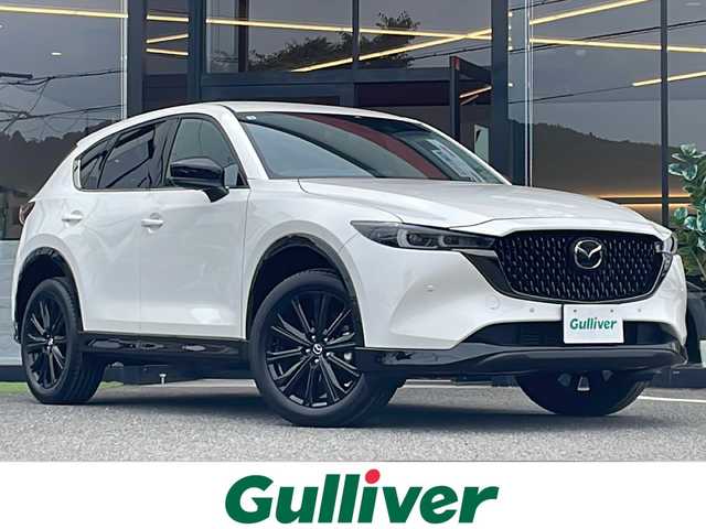 マツダ ＣＸ－５ XD スポーツアピアランス 大阪府 2025(令7)年 0.4万km ロジウムホワイトプレミアムメタリック ワンオーナー/BOSEサウンド/全方位カメラ/10.25インチナビ[地図SDなし]/フルセグTV/BT/USB/appleCarPlay/ヘッドアップディスプレイ/ブラインドスポットモニター/スマートブレーキサポート/オートハイビーム/パーキングセンサー/ワイヤレス充電/黒革席/シートヒーター前後2席/ベンチレーションD/N席/ステアリングヒーター/純正フロアマット/パワーシートD/N席/シートメモリー機能/純正19インチAW/パワーバックドア/ETC/保証書/スペアキーx1