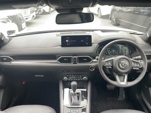 マツダ ＣＸ－５ XD スポーツアピアランス 大阪府 2025(令7)年 0.4万km ロジウムホワイトプレミアムメタリック ワンオーナー/BOSEサウンド/全方位カメラ/10.25インチナビ[地図SDなし]/フルセグTV/BT/USB/appleCarPlay/ヘッドアップディスプレイ/ブラインドスポットモニター/スマートブレーキサポート/オートハイビーム/パーキングセンサー/ワイヤレス充電/黒革席/シートヒーター前後2席/ベンチレーションD/N席/ステアリングヒーター/純正フロアマット/パワーシートD/N席/シートメモリー機能/純正19インチAW/パワーバックドア/ETC/保証書/スペアキーx1