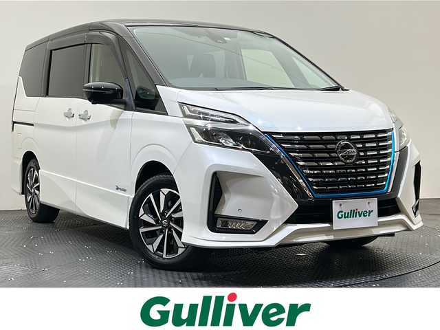 日産 セレナ e－パワー ハイウェイスター V 愛媛県 2020(令2)年 2.9万km ブリリアントホワイトパール 2トーン ・プロパイロット/・エマージェンシーブレーキ /・純正ナビゲーション/・Bluetooth/フルセグテレビ/DVD/・アラウンドビューモニター/・フリップダウンモニター/・両側パワースライドドア/・ドライブレコーダー/・ETC/・LEDヘッドライト/・カプロンハーフシート