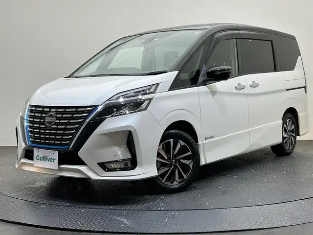 日産 セレナ e－パワー ハイウェイスター V 愛媛県 2020(令2)年 2.9万km ブリリアントホワイトパール 2トーン ・プロパイロット/・エマージェンシーブレーキ /・純正ナビゲーション/・Bluetooth/フルセグテレビ/DVD/・アラウンドビューモニター/・フリップダウンモニター/・両側パワースライドドア/・ドライブレコーダー/・ETC/・LEDヘッドライト/・カプロンハーフシート
