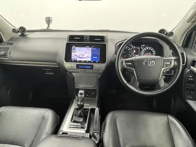 トヨタ ランドクルーザー プラド TX Lパッケージ 熊本県 2019(平31)年 5万km ブラック 4WD/禁煙車/サンルーフ/純正メモリナビ【NSZT-Y68T】/　フルセグTV/Bluetooth/CD/DVD/USB/HDMI/レーダークルーズコントロール/前席パワーシート/レザーシート/前席シートヒーター/前席エアシート/衝突被害軽減ブレーキ/レーンキープアシスト/前後コーナーセンサー/バックモニター/ビルトインETC/横滑り防止装置/オートマチックハイビーム/LEDヘッドライト/オートライト/ステアリングスイッチ/レザーステアリング/サブウーファー/スマートキー/プッシュスタート