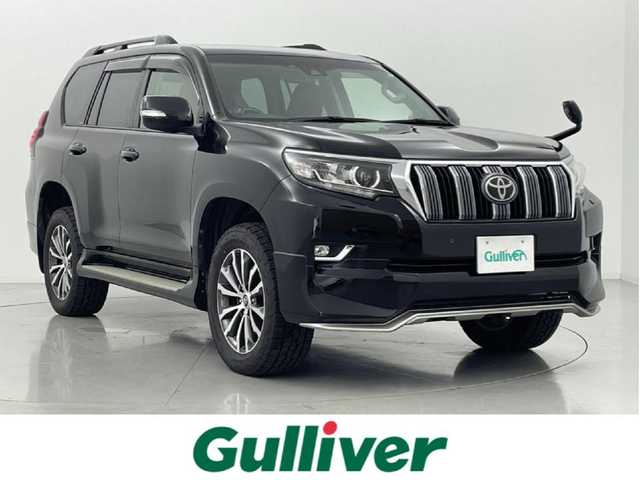 トヨタ ランドクルーザー プラド TX Lパッケージ 熊本県 2019(平31)年 5万km ブラック 4WD/禁煙車/サンルーフ/純正メモリナビ【NSZT-Y68T】/　フルセグTV/Bluetooth/CD/DVD/USB/HDMI/レーダークルーズコントロール/前席パワーシート/レザーシート/前席シートヒーター/前席エアシート/衝突被害軽減ブレーキ/レーンキープアシスト/前後コーナーセンサー/バックモニター/ビルトインETC/横滑り防止装置/オートマチックハイビーム/LEDヘッドライト/オートライト/ステアリングスイッチ/レザーステアリング/サブウーファー/スマートキー/プッシュスタート