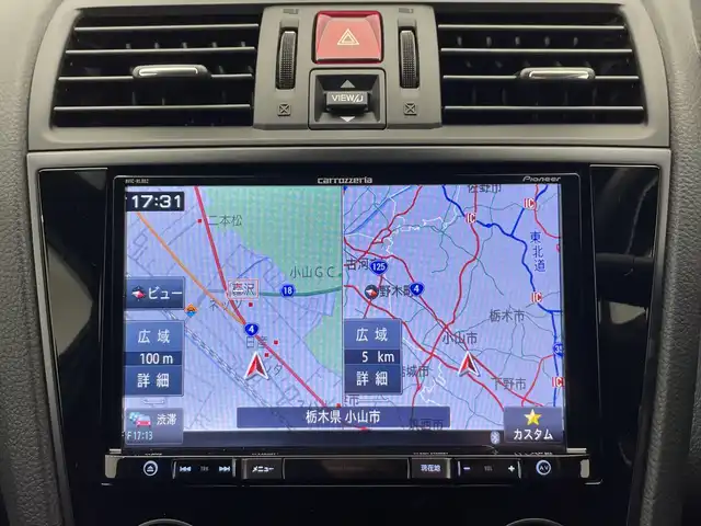 スバル ＷＲＸ ＳＴＩ STI 栃木県 2017(平29)年 2.1万km クリスタルブラックシリカ 4WD/ターボ/社外ナビ(AVIC-RL802)/(フルセグTV・Bluetooth・SD・CD・DVD)/バック・フロント・サイドカメラ/STiイエローキャリパー/車高調/四本出しマフラー/アイサイト/・衝突軽減システム/・レーンキープアシスト/・前後コーナーセンサー/ブラインドスポットモニター/オービスレーダー/前後ドライブレコーダー/ETC/ハーフレザーシート/前席シートヒーター/純正ラバーフロアマット/取扱説明書/保証書