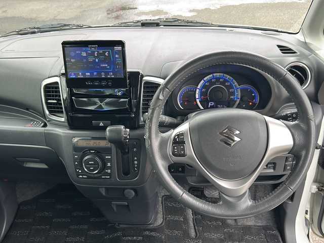 スズキ スペーシア カスタム TS 福島県 2014(平26)年 7.6万km パールホワイト 4WD ナビ フルセグTV Bluetooth バックカメラ 両側パワースライドドア 衝突軽減ブレーキ シートヒーター ETC オートライト フォグランプ 横滑り防止装置 HIDライト スマートキー