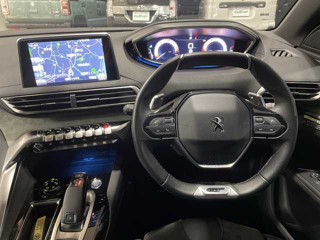 プジョー ５００８ GT ブルーHDi 福島県 2020(令2)年 4万km エメラルドクリスタル １オーナー　サンルーフ　全方位　メーカーナビ　ハーフレザーシート　ルーフレール　クルコン　ＥＴＣ　シートヒーター　パワーバックドア　クリアランスソナー　衝突軽減　レーンキープ　純正アルミホイール有