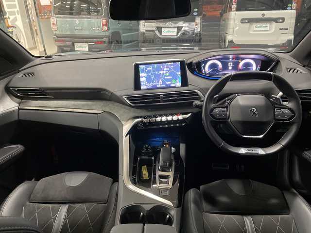 プジョー ５００８ GT ブルーHDi 福島県 2020(令2)年 4万km エメラルドクリスタル １オーナー　サンルーフ　全方位　メーカーナビ　ハーフレザーシート　ルーフレール　クルコン　ＥＴＣ　シートヒーター　パワーバックドア　クリアランスソナー　衝突軽減　レーンキープ　純正アルミホイール有