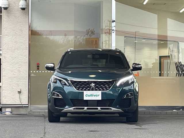 プジョー ５００８ GT ブルーHDi 福島県 2020(令2)年 4万km エメラルドクリスタル １オーナー　サンルーフ　全方位　メーカーナビ　ハーフレザーシート　ルーフレール　クルコン　ＥＴＣ　シートヒーター　パワーバックドア　クリアランスソナー　衝突軽減　レーンキープ　純正アルミホイール有