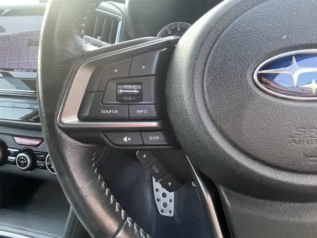 スバル インプレッサ スポーツ 2．0i－S アイサイト 島根県 2019(平31)年 4.5万km クォーツブルーP 4WD/純正８インチDIATONEメモリナビ　/(AM/FM/フルセグTV/ＣＤ・ＤＶＤ再生/Ｂｌｕｅｔｏｏｔｈ・ＵＳＢ接続)　/アイサイト/プリクラッシュブレーキ/レーンアシスト/全車速追従機能付クルーズコントロール　/誤発進抑制機能/ブラインドスポットモニター/リアコーナーセンサー　/前方ドライブレコーダー　/ＥＴＣ2.0/バックカメラ／サイドカメラ　/前席パワーシート/電動パーキングブレーキ/オートホールド/パドルシフト　/オートハイビーム／ライト　/純正ＬＥＤヘッドライト/純正18インチアルミホイール/プッシュスタート/スマートキー/スペアキー1本/ステアリングスイッチ/電動格納ウインカーミラー/アイドリングストップ/トノカバー