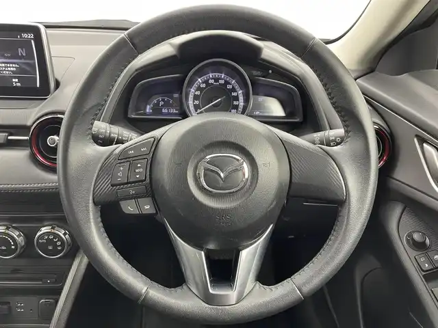マツダ ＣＸ－３ XD 富山県 2015(平27)年 6.7万km ジェットブラックマイカ 純正ナビ（AM/FM/CD/DVD/BT/USB）/フルセグTV/バックカメラ/衝突軽減ブレーキ/コーナーセンサー/プッシュスタート/スマートキー/TCS/純正フロアマット/アイドリングストップ/トノカバー/革巻きステアリング
