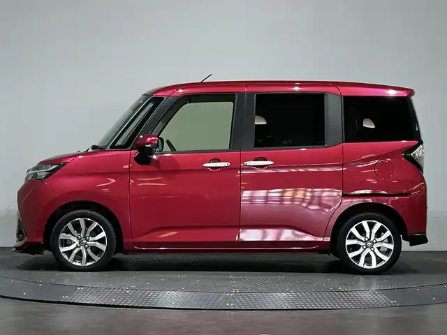 トヨタ タンク カスタムG－T 愛媛県 2019(平31)年 4.7万km マゼンタベリーマイカM ・９型ナビ（フルセグＴＶ・ＢＴ・ＦＭＡＭ・ＣＤＤＶＤ・ＳＤ）/・バックカメラ　/・ビルトインＥＴＣ　/・クルコン　/・両側電動ドア　/・衝突軽減ブレーキ　/・オートマチックハイビーム　/・横滑り防止　/・前後コーナーセンサー/・スペアキー/・後席サンシェード