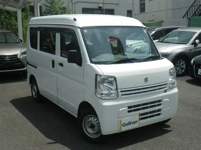 スズキ エブリイ PC 神奈川県 2017(平29)年 2.8万km スペリアホワイト 登録時27740km/社外ポータブルナビ/（ワンセグTV/SD）/純正オーディオ/前席パワーウインドウ/キーレスキー/スペアキー/ETC/オーバーヘッドコンソール/純正ゴムマット/純正サイドバイザー/取説書/保証書/点検記録/ 30/7  R1/7  R3/7/ R4/8  R5/7