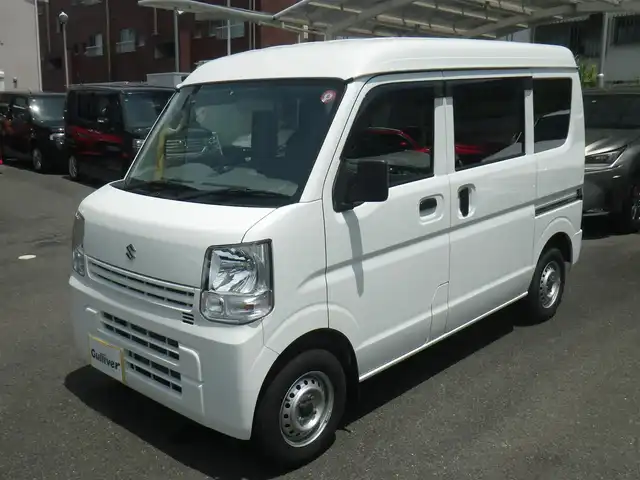 スズキ エブリイ PC 神奈川県 2017(平29)年 2.8万km スペリアホワイト 登録時27740km/社外ポータブルナビ/（ワンセグTV/SD）/純正オーディオ/前席パワーウインドウ/キーレスキー/スペアキー/ETC/オーバーヘッドコンソール/純正ゴムマット/純正サイドバイザー/取説書/保証書/点検記録/ 30/7  R1/7  R3/7/ R4/8  R5/7
