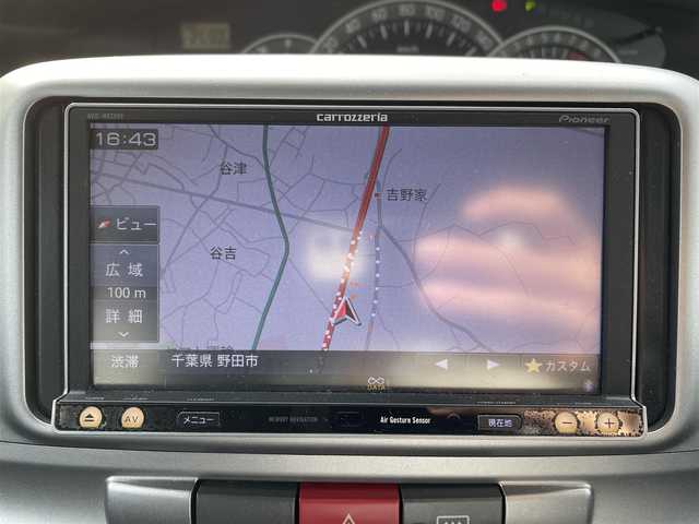 ダイハツ タント カスタム RS 千葉県 2008(平20)年 9.3万km タングステングレーM 社外SDナビ【AVIC-MRZ09】/・CD/DVD/MSV/Bluetooth/フルセグ/左後パワースライドドア/スマートキー/純正キセノンヘッドライト/フォグランプ/純正15インチアルミホイール/ETC/本革巻きステアリング/ドアバイザー