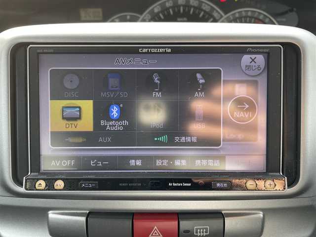 ダイハツ タント カスタム RS 千葉県 2008(平20)年 9.3万km タングステングレーM 社外SDナビ【AVIC-MRZ09】/・CD/DVD/MSV/Bluetooth/フルセグ/左後パワースライドドア/スマートキー/純正キセノンヘッドライト/フォグランプ/純正15インチアルミホイール/ETC/本革巻きステアリング/ドアバイザー