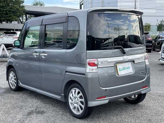 ダイハツ タント カスタム RS 千葉県 2008(平20)年 9.3万km タングステングレーM 社外SDナビ【AVIC-MRZ09】/・CD/DVD/MSV/Bluetooth/フルセグ/左後パワースライドドア/スマートキー/純正キセノンヘッドライト/フォグランプ/純正15インチアルミホイール/ETC/本革巻きステアリング/ドアバイザー