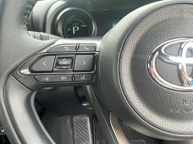 トヨタ ヤリス ハイブリッド Z 島根県 2022(令4)年 5万km シアンM 純正ディスプレイオーディオ/Ｂｌｕｅｔｏｏｔｈ/全方位カメラ/前後ドライブレコーダー　/ビルトインＥＴＣ　/前席シートヒーター　/クルーズコントロール　/前後コーナーセンサー　/レーンアシスト/衝突軽減ブレーキ　/横滑り防止装置/アイドリングストップ/スマートキー/プッシュスタート/純正LEDヘッドライト/純正フロアマット