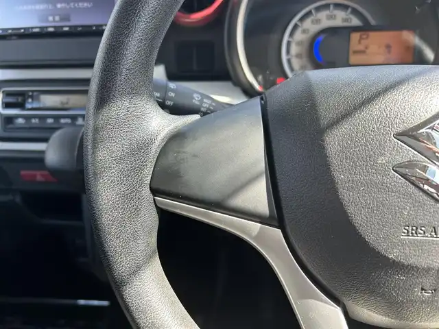 スズキ スペーシア HYBRID G 島根県 2018(平30)年 2.7万km シフォンアイボリーM 社外SDナビ(CN-E310D)/CD/Bluetooth/ワンセグTV/バックカメラ/ETC/前後ドラレコ/アイドリングストップ/両側スライドドア/スマートキー/プッシュスタート/純正フロアマット/ドアバイザー/スペアキー1本
