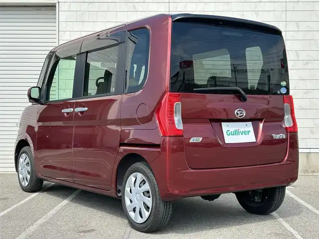 ダイハツ タント X ターボ SA 新潟県 2014(平26)年 7.6万km ファイアークォーツレッドM 衝突軽減/純正ナビ【BT/フルセグTV/FA・AM】/ETC/アイドリングストップ/片側パワースライド/オートライト/横滑り防止/パワーウィンドウ/プッシュスタート/スマートキー
