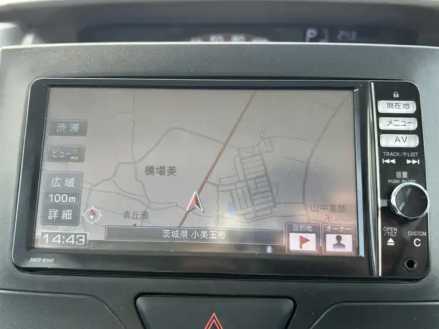 ダイハツ タント X ターボ SA 新潟県 2014(平26)年 7.6万km ファイアークォーツレッドM 衝突軽減/純正ナビ【BT/フルセグTV/FA・AM】/ETC/アイドリングストップ/片側パワースライド/オートライト/横滑り防止/パワーウィンドウ/プッシュスタート/スマートキー