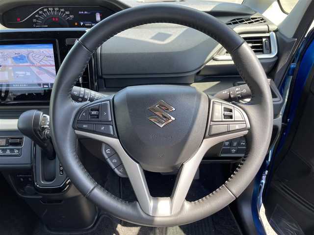 スズキ ソリオ HV MZ 滋賀県 2021(令3)年 1.1万km スピーディーブルーM 純正9型ナビ/・ＣＤ/・ＤＶＤ/・Bluetooth/・フルセグTV/全方位カメラ/ETC/前後ドライブレコーダー/コーナーセンサー/追従クルーズコントロール/ヘッドアップディスプレイ/スマートキー/スペアキー/デュアルカメラブレーキサポート