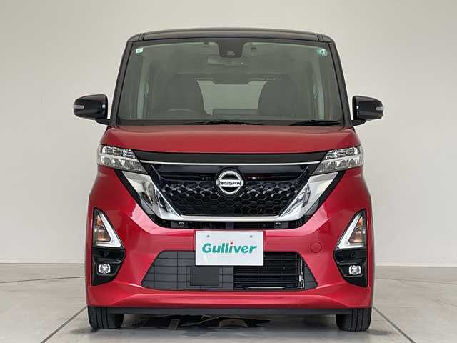 日産 ルークス ハイウェイスター X 愛知県 2021(令3)年 3.1万km 赤 エマージェンシーブレーキ/純正9型ナビ　SDカードなし/全方位カメラ/バックカメラ/コーナーセンサー/純正アルミホイール/LEDヘッドライト/パワースライドドア/オートマチックハイビーム/ドライブレコーダー/ETC/衝突軽減システム/フルセグ/CD DVD/Bluetooth/ステアリングスイッチ/スマートキー/プッシュスタート