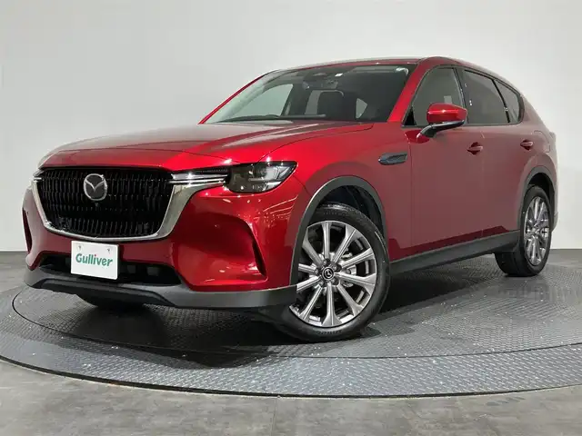 マツダ ＣＸ－６０ XD Lパッケージ 愛媛県 2023(令5)年 1.4万km ソウルレッドクリスタルM マツダコネクトナビ/フルセグテレビ/Bluetooth/AppleCarPlay/AndroidAuto/全方位カメラ/レーダークルズコントロール/ビルトインＥＴＣ　/社外前後ドライブレコーダー/前席シートヒーター/前席パワーシート/ハンドルヒーター/パドルシフト/パワーバックドア/置くだけ充電/ISOFIX