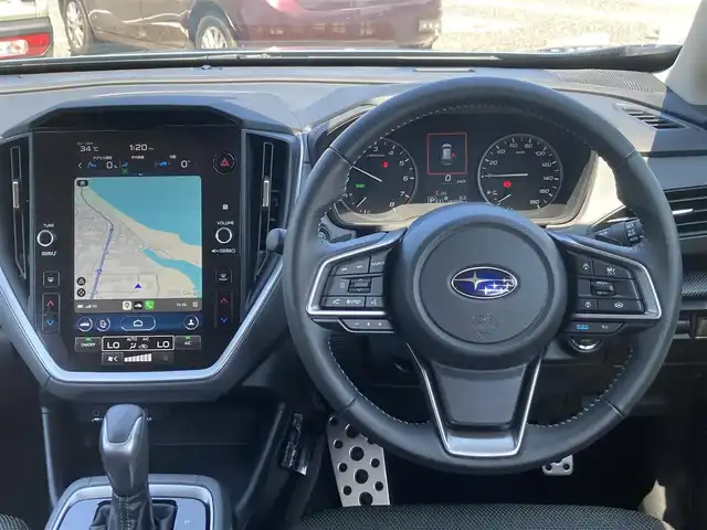 スバル クロストレック リミテッド 島根県 2023(令5)年 1.7万km ホライゾンブルーP メーカーディスプレイオーディオ/　(BT/AppleCarPlay/フルセグ)/全方位カメラ/EyeSight/ ・プリクラッシュブレーキ/ ・エマージェンシーレーンキープアシスと/ ・車線逸脱防止機能/ ・スバルリヤビークルディテクション/ ・ドライバーモニタリングシステム/ ・オートビークルホールド/ ・ステアリングレスポンシブヘッドライト/ ・レーダークルーズコントロール/ETC/前席パワーシート/運転席シートメモリー/オートライト/パドルシフト/純正ドアバイザー/電動格納ミラー/ミラーウィンカー /取扱説明書/保証書/スペアキー×1