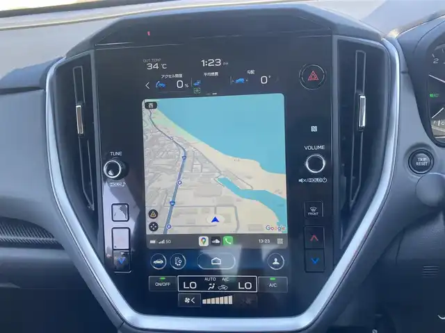 スバル クロストレック リミテッド 島根県 2023(令5)年 1.7万km ホライゾンブルーP メーカーディスプレイオーディオ/　(BT/AppleCarPlay/フルセグ)/全方位カメラ/EyeSight/ ・プリクラッシュブレーキ/ ・エマージェンシーレーンキープアシスと/ ・車線逸脱防止機能/ ・スバルリヤビークルディテクション/ ・ドライバーモニタリングシステム/ ・オートビークルホールド/ ・ステアリングレスポンシブヘッドライト/ ・レーダークルーズコントロール/ETC/前席パワーシート/運転席シートメモリー/オートライト/パドルシフト/純正ドアバイザー/電動格納ミラー/ミラーウィンカー /取扱説明書/保証書/スペアキー×1