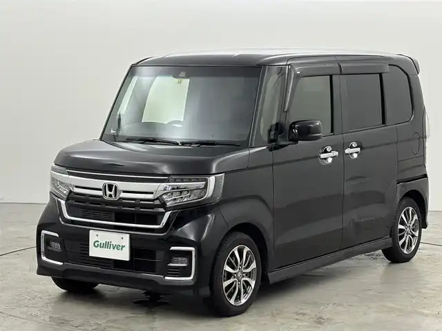 ホンダ Ｎ ＢＯＸ カスタム L 福岡県 2022(令4)年 3.2万km クリスタルブラックパール 社外ナビ／フルセグＴＶ　/バックカメラ　/アダプティブクルコン　/ＥＴＣ　/コーナーセンサー　/衝突被害軽減ブレーキ　/レーンキープ　/両側電動スライドドア　/シートヒーター　/純正１４インチＡＷ　/ＬＥＤヘッドライト