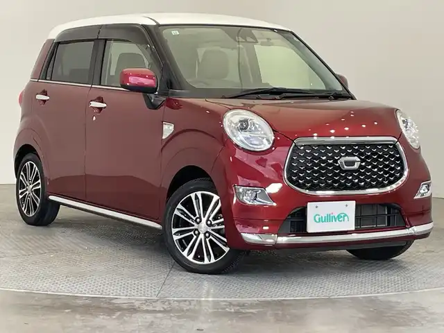 ダイハツ キャスト スタイル G SAⅢ 栃木県 2017(平29)年 4.3万km ファイアークォーツレッドM 純正メモリナビ/（CD/DVD/フルセグTV/Bluetooth/SD）/コーナーセンサー/前方ドライブレコーダー/禁煙車/オートライト/LEDヘッドライト/横滑り防止装置/スマートキー/プッシュスタート/アイドリングストップ/純正15インチアルミホイール/純正フロアマット