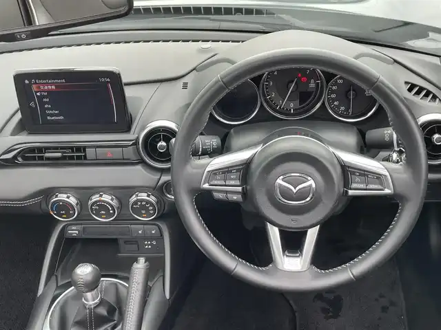 マツダ ロードスター ＲＦ RS 香川県 2021(令3)年 2.2万km ディープクリスタルブルーマイカ ６ＭＴ/純正ナビ/ＣＤ／ＤＶＤ/フルセグTV/Bluetooth接続/ミュージックプレイヤー接続/→AUX・Apple ｐｌａｙ・Ａｎｄｏｒｏｉｄ Ａｕｔｏ/ＲＥＣＡＲＯシート/ハーフレザーシート/シートヒーター/革巻きステアリング/ステアリングリモコン/クルーズコントロール/ＬＥＤヘッドライト/ドライブレコーダー/プッシュスタート/スマートキー/スペアキー