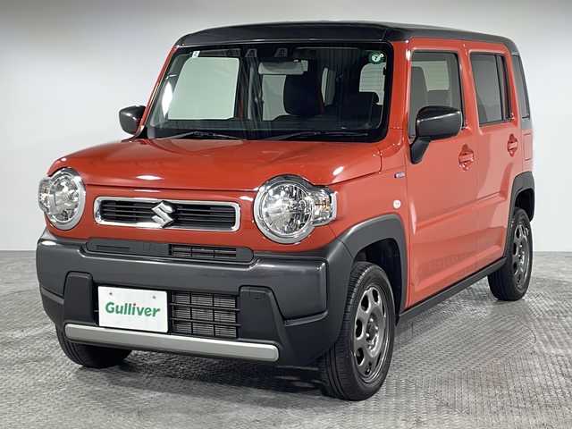 スズキ ハスラー HYBRID G 神奈川県 2024(令6)年 1.2万km バーミリオンオレンジ/ガンメタリック2トーン 社外ナビ/　(AM/FM/CD/DVD/SD/Bluetooth)/フルセグTV/バックカメラ/ETC/ステアリングスイッチ/アダプティブクルーズコントロール/デュアルカメラブレーキサポート/アイドリングストップ/プッシュエンジンスタート/スマートキー/リアコーナーセンサー/前席シートヒーター/オートライト/ヘッドライトレベライザー/電動格納ミラー/ドアバイザー/純正フロアマット