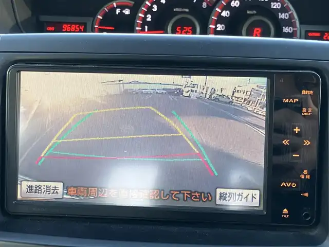トヨタ ヴォクシー ZS 山口県 2010(平22)年 9.7万km ブラック 純正HDDナビ＆/地デジTV＆バックカメラ/＆フリップダウンモニター/純正フロアマット/純正ドアバイザー/純正HIDヘッドライト/純正フォグランプ/純正16インチアルミ/パドルシフト/オートライト/ETC