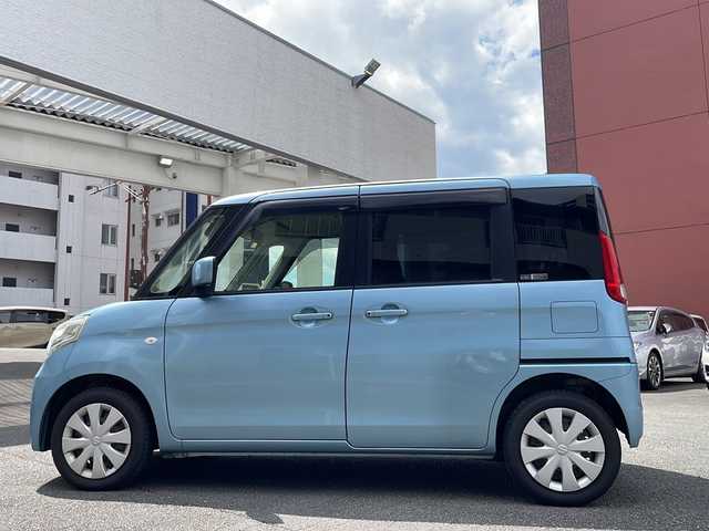 スズキ スペーシア X 宮崎県 2014(平26)年 12万km フィズブルーパールメタリック ワンオーナー/純正ナビ/ワンセグTV/Bluetooth/バックカメラ/USB入力端子/両側スライドドア/オートライト/アイドリングストップ/スペアキー/スマートキー/プッシュスタート