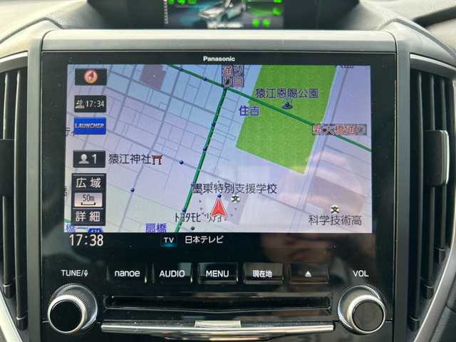 スバル フォレスター プレミアム 東京都 2018(平30)年 5.6万km ダークブルーパール ワンオーナー/４WD/サンルーフ/EyeSight(ver.3)/プリクラッシュブレーキ/ツーリングアシスト/車線中央維持・先行車追従操舵/車線逸脱抑制/AT誤発進抑制/車線逸脱抑制/ふらつき警報/先行車発進お知らせ/レーダクルーズコントロール/純正SDナビ/(CD/BT/DVD/メモリーミュージック/地デジTV)/バックカメラ・サイドビューカメラ/純正１８インチアルミ/パワーバックドア/ETC・シートヒーター/ルーフレール/X-MODE/スペアキー１本/保証書・取説