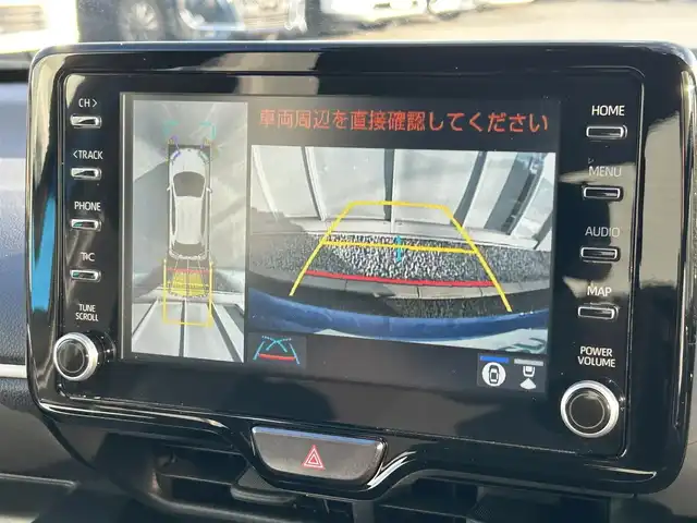 トヨタ ヤリス ハイブリッド Z 福岡県 2023(令5)年 3.8万km 青 純正ディスプレイオーディオ/（ナビキット付/Bluetooth/AM/FM/USB/Miracast）/全周囲カメラ/ビルドインETC/プリクラッシュセーフティ/ブラインドスポットモニター/レーンキープアシスト/レーダークルーズコントロール/LEDヘッドライト/オートマチックハイビーム/ステアリングスイッチ/ヒートステアリング/D/N席シートヒーター/オート電動格納ミラー/nanoeX/取扱説明書/100V充電