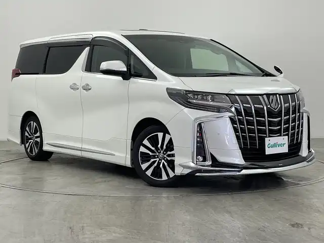 トヨタ アルファード S Cパッケージ 群馬県 2020(令2)年 5.5万km ホワイトパールクリスタルシャイン サンルーフ　モデリスタエアロ　純正９型ディスプレイオーディオ　純正１２．１型後席モニター　アダプティブクルーズコントロール　シートヒーター　エアーシート　ステアリングヒーター　スマートキー　禁煙車