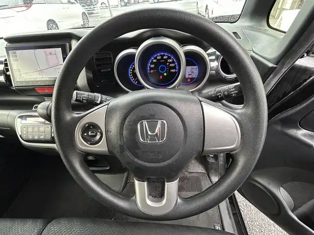 ホンダ Ｎ ＢＯＸ カスタム G SSパッケージ 愛知県 2014(平26)年 13.5万km スマートブラック 純正ディーラーナビ（AM/FM/CD/DVD/BT/フルセグTV）/両側パワースライドドア/シティブレーキアクティブシステム/バックカメラ/社外アルミホイール/ETC/ビッグバイザー/スマートキー/取説/保証書