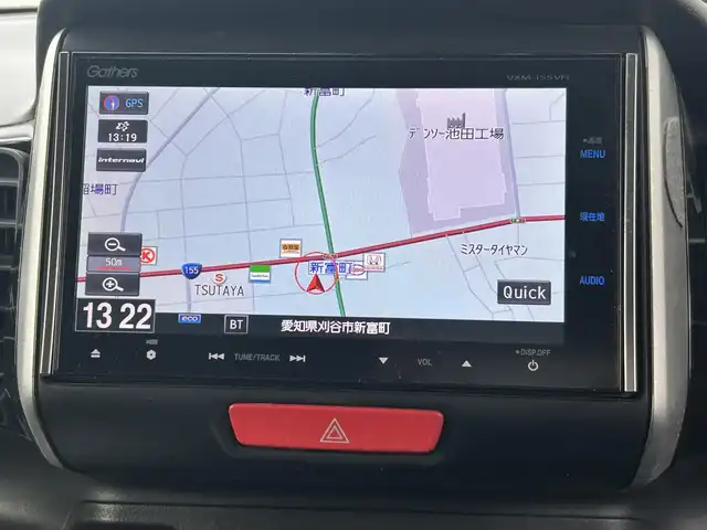 ホンダ Ｎ ＢＯＸ カスタム G SSパッケージ 愛知県 2014(平26)年 13.5万km スマートブラック 純正ディーラーナビ（AM/FM/CD/DVD/BT/フルセグTV）/両側パワースライドドア/シティブレーキアクティブシステム/バックカメラ/社外アルミホイール/ETC/ビッグバイザー/スマートキー/取説/保証書